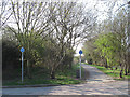 Railway path north of Thurlow Avenue