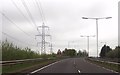 A71 approaching roundabout south of Kilmarnock