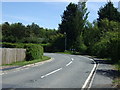 Sharp bend in the A1031, Eskham