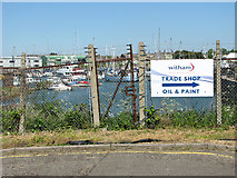TM5292 : Fence at the end of Stanley Road, Lowestoft by Evelyn Simak