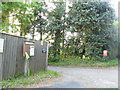 The entrance to Busbridge Wood Farm on Brighton Road