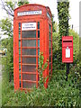 TM1338 : Telephone Box & White Horse Postbox by Geographer