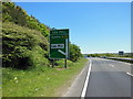 The A38 eastbound towards Lee Mill