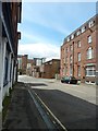 Looking from Bernard Street into Brunswick Square