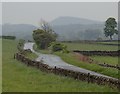 Fields and lane near Bank Top