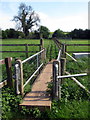 Footbridge on the path to Redburrow Farm