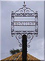 TM1136 : Bentley Village sign by Geographer
