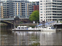 TQ2676 : River Thames:  Chelsea Harbour Pier by Dr Neil Clifton