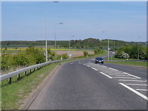 TL1786 : Looking down the B660 towards Holme from the Glatton Ways flyover by Bikeboy
