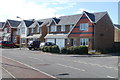 Houses at the western end of  Bryn y Gloyn, Rhoose