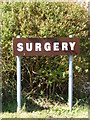 TM4678 : Wangford Surgery sign by Geographer