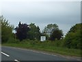 Sign for garden centre near Brimfield