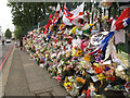 TQ4378 : Tributes to Lee Rigby on Artillery Place (1) by Stephen Craven