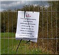Notice on Security Fence