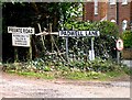 Signs at the end of Padwell Lane