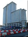 Liberty Bridge and NCP car park, Cardiff