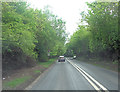 B2102 approaches crossroads at Sharlands