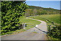 Entrance to the sewage works at Llanfarian