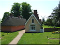 Thaxted windmill and cottages