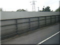 Pylon beyond the M20 bridge over the A20