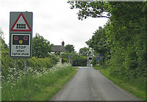 TA0249 : Level crossing, Carr Lane by Pauline E