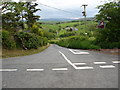 Steep minor road past Gwerni to Derwen