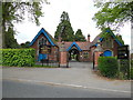 The entrance to Barwell Cemetery