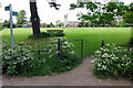 Footpath across the recreation ground