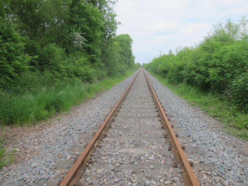 Single track railway heading towards... © Dr Duncan Pepper cc-by-sa/2.0 ...