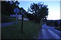 Calverleigh : Road & Signpost