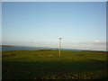 NU1535 : Electric pole above Budle Bay by DS Pugh