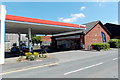 SO0451 : Esso filling station and shop, Llanelwedd by Jaggery