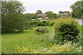 Picnic spot by the pond