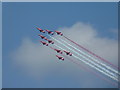 SJ7904 : The Red Arrows do their thing by Richard Law