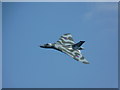 The upper surface of the Avro Vulcan bomber