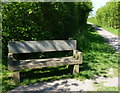 Bench along the Brampton Valley Way