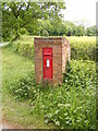 TM4884 : Savage Wood Victorian Postbox by Geographer