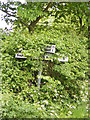 TM4784 : Roadsign on Falcon Inn Road by Geographer
