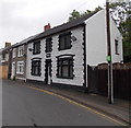 Conspicuous house at the SE end of Carlyle Street, Abertillery