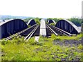 The disused Scotswood Railway Bridge (Scotswood bank)