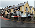 Half a car in The Dolls House wall, Abertillery