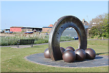NT3975 : Sculpture at Cockenzie Harbour by Alan Murray-Rust