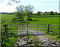 Gate on to farmland