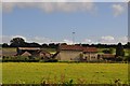 North Somerset : Grassy field and Cooks Farm