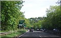 A22, approaching Wapses Lodge Roundabout