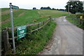 Footpath along the road to Priestley Farm