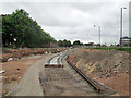 Meadows Way: tram track base