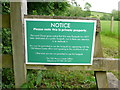 Permissive footpath Sign