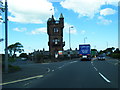 NS4927 : Burns Monument from Kilmarnock Road by Colin Pyle
