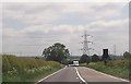 A617  approaching power lines near Micklebarrow Hill